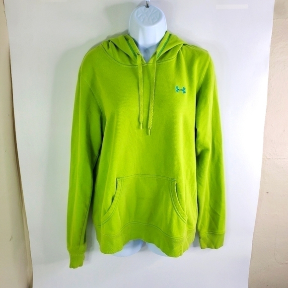 Under Armour Cold Gear Hoodie Sweatshirt Green Women's Medium - Picture 1 of 7